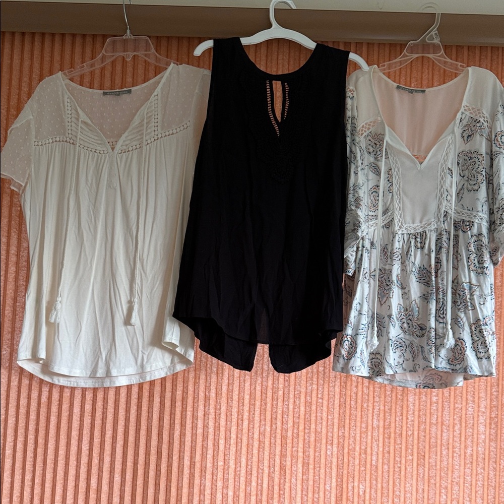 Daniel Rainn Black, White, and Floral Blouses